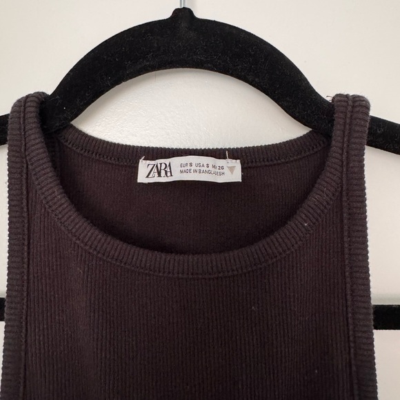 Zara Black Bodycon Midi Dress - Picture 2 of 4